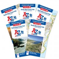 South West Coast Path | Full Set of 5 Maps | Official National Trail Maps | A-Z Adventure Atlas