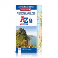 South West Coast Path | 1. North Devon & Somerset | Official National Trail Map | A-Z Adventure Atlas
