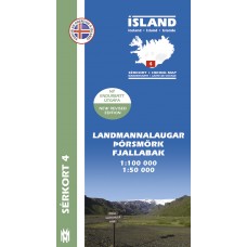Iceland Hiking Map 04 | Landmannalaugar, Þórsmörk, Fjallabak
